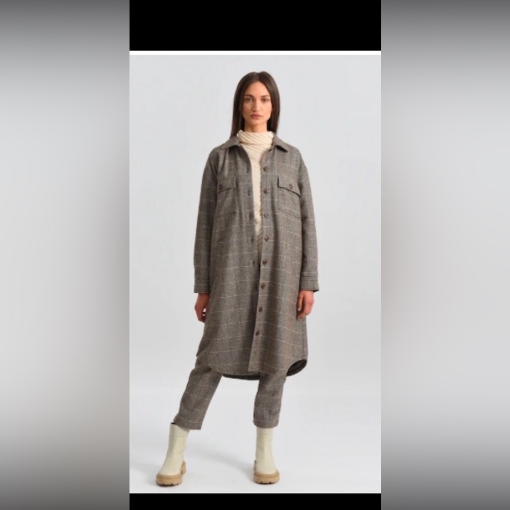 Molly Bracken Long Button Front Shacket